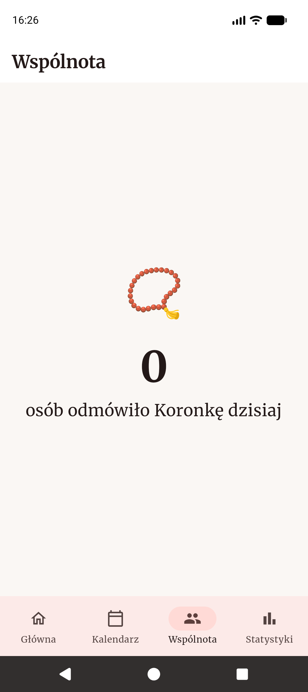 Wspólnota — ile osób modliło się dziś